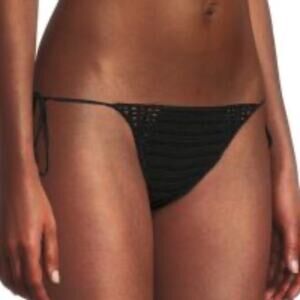 CULT GAIA Women's Liliana Crochet Bikini Bottom Black XL NW